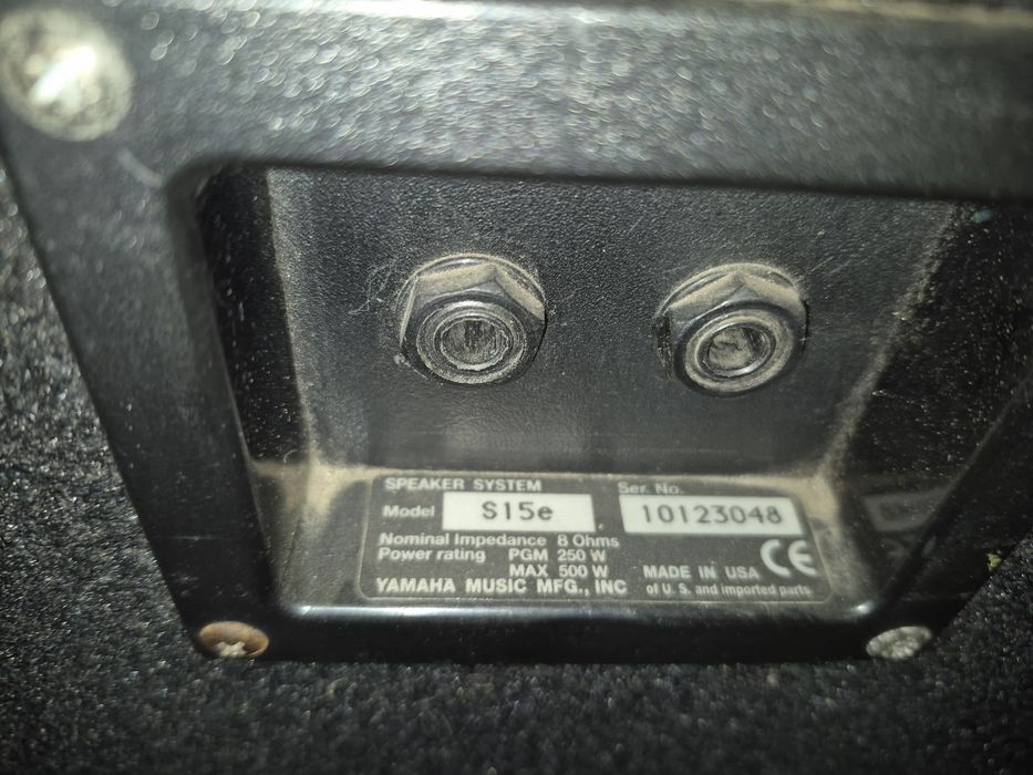 Kolumny estradowe yamaha s15e