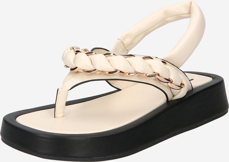 Sandały japonki na platformie River Island 36