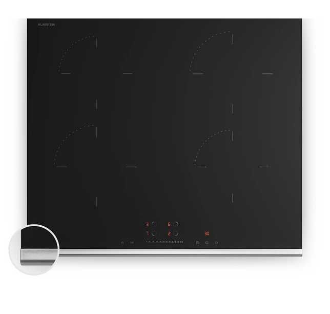 Індукційна плита з нижньою рамкою Klarstein Verosteel 60cm 4 конфорки