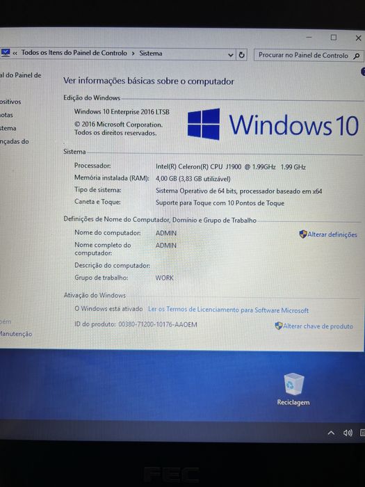 POS FEC -4GB-SSD- WIN10- estado novo