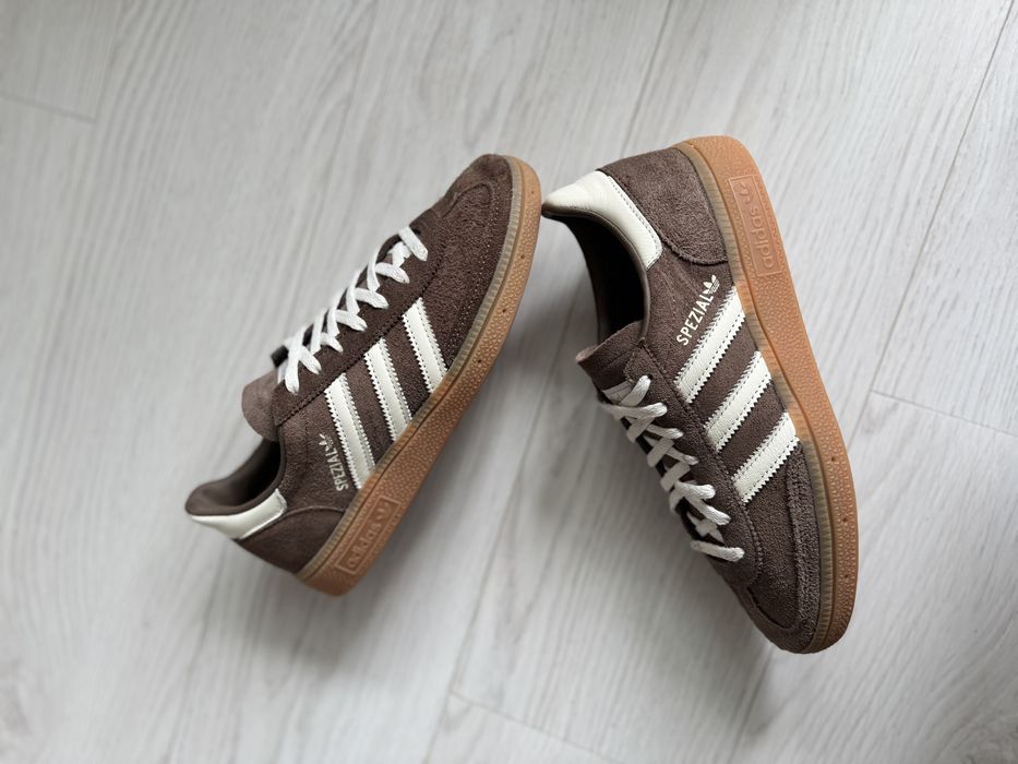 Шкіряні кросівки adidas Originals Handball Spezial W коричневий IF6490