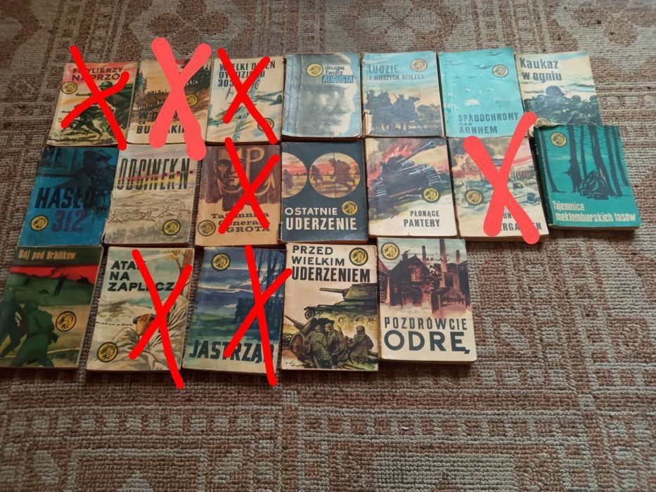 Książki z serii Żółty tygrys z lat 1960r-1989r