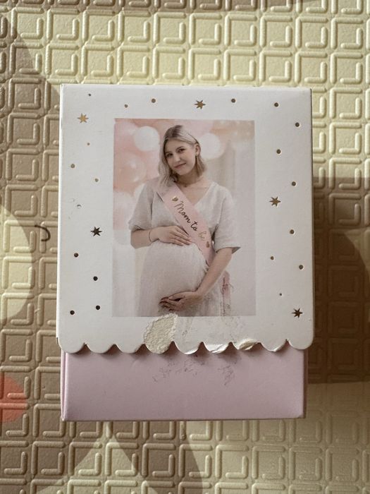 Szarfa na baby shower mom to be róż