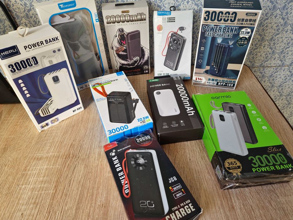 Павербанки 10, 20, 30 powerbank опт дешево быстрая зарядка
