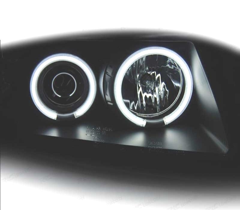 FARÓIS VOLKSWAGEN VW PASSAT B5 3B 96-00 ANGEL EYES CCFL FUNDO PRETO