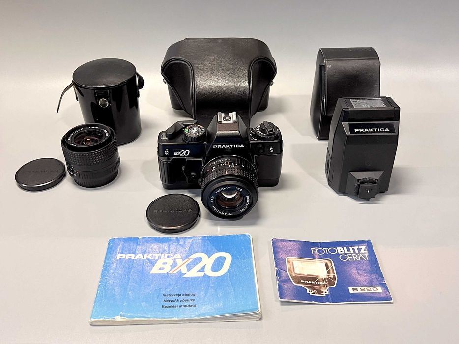 Aparat Praktica BX20 + Pentacon 50/1.8 MC + Pentacon 28/2.8 MC ZESTAW
