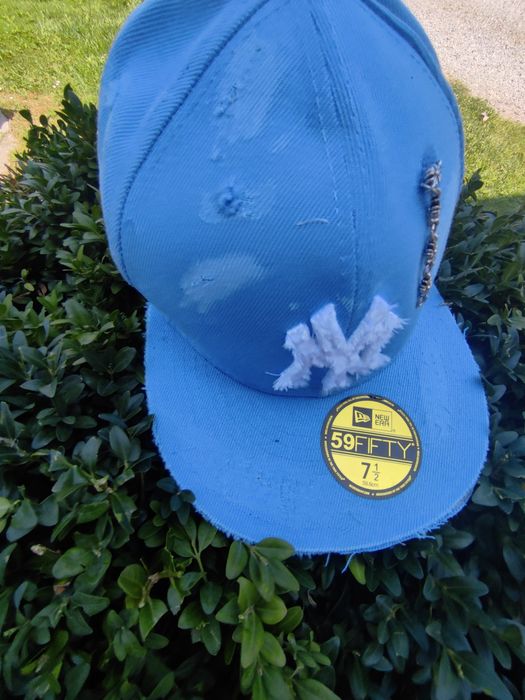 Full cap new era custom baby blue