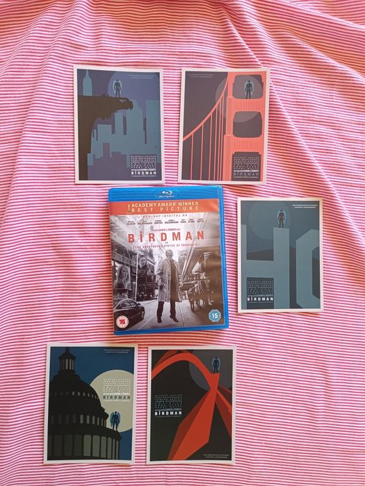 Blu Ray + artcards do filme "Birdman" (portes grátis)