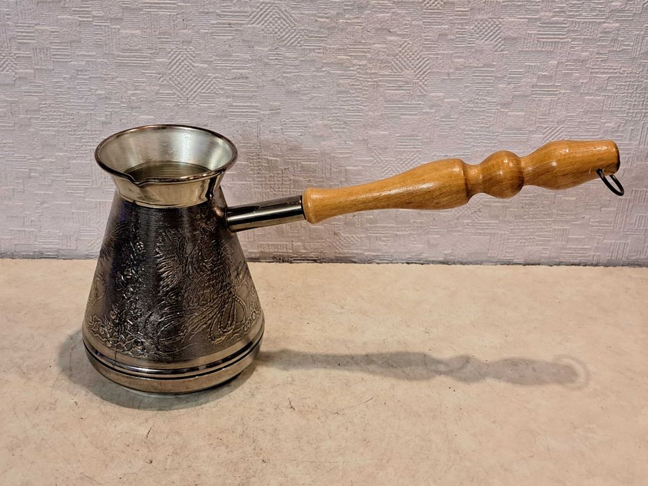 Готовим кофе. Медная турка 585мл. - Клеймо.