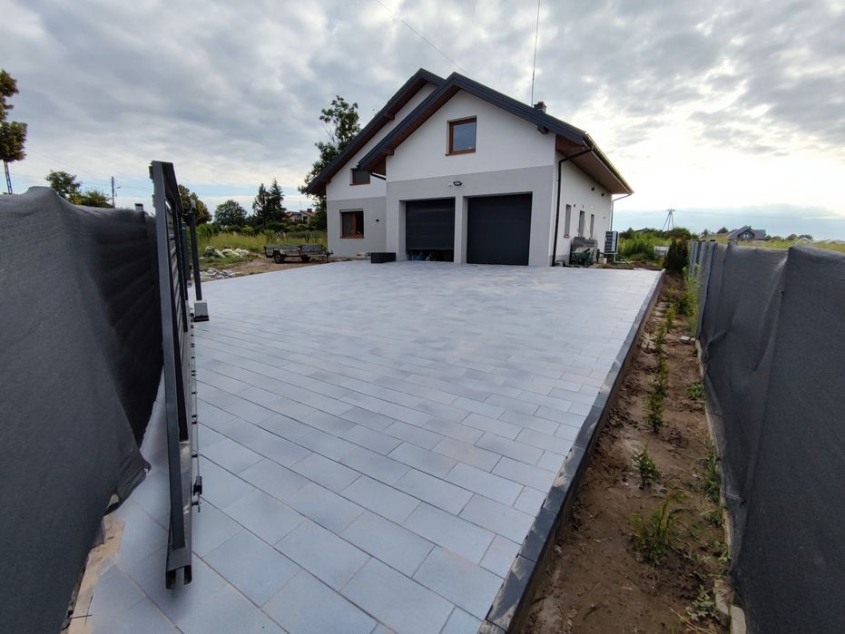 Usługi brukarskie kompleksowe układanie kostki brukowej