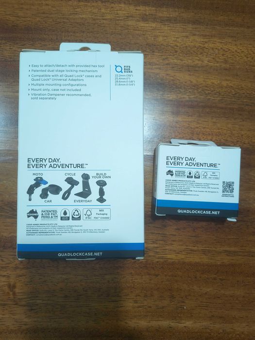 NOVO - Quad Lock Suporte para telefone +  Amortecedor de vibrações (Motociclos)