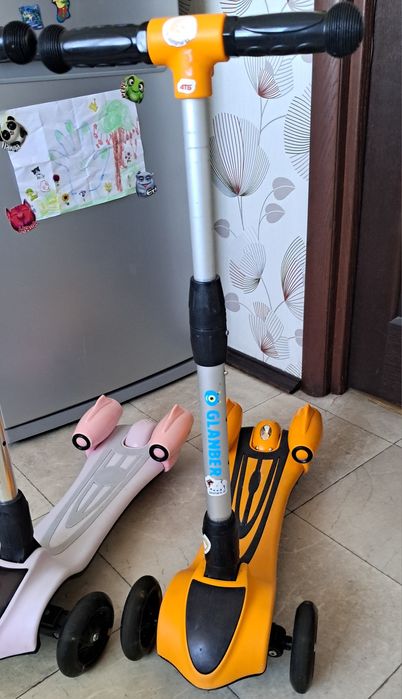 Самокат с турбинами музыкой паром