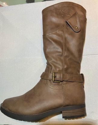 Botas altas, castanhas, forradas, Graceland, tamanho 32