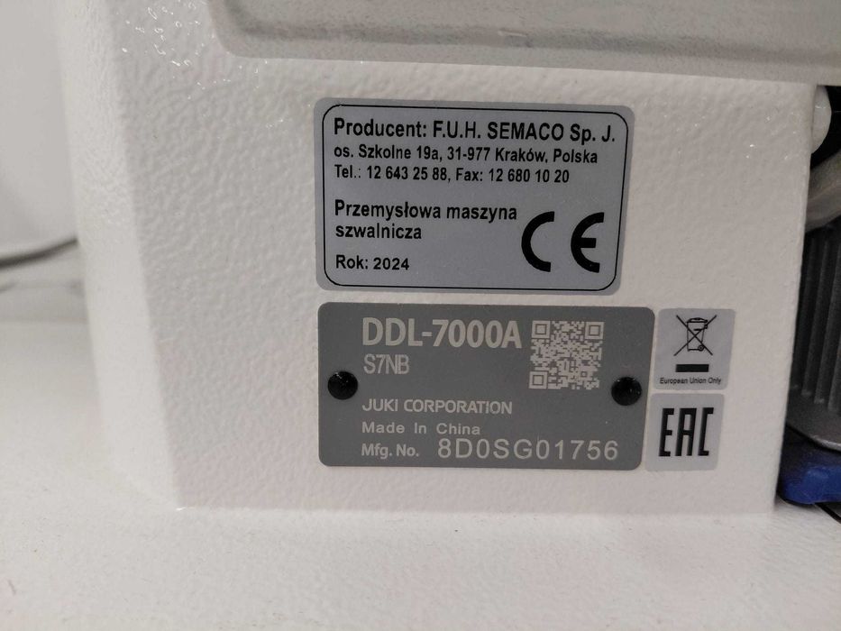 Maszyna szwalnicza JUKI - stębnówka