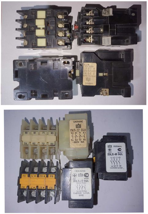 Контактор пускатель реле контакты приставка