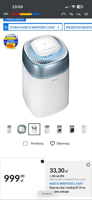 Oczyszczacz powietrza Samsung