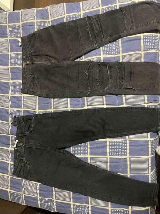 Calças de ganga usadas breshka e pull&bear.