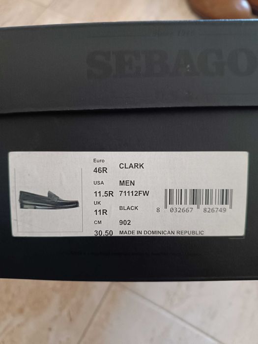 Sapatos sebago homem