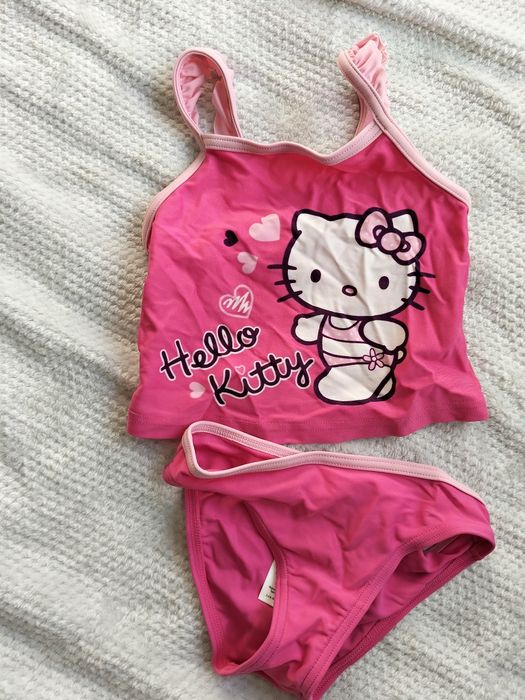 Strój kąpielowy dwuczęściowy dla dziewczynki 3-4 lata hello kitty