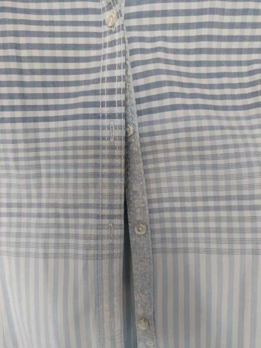 Koszula biało błękitna