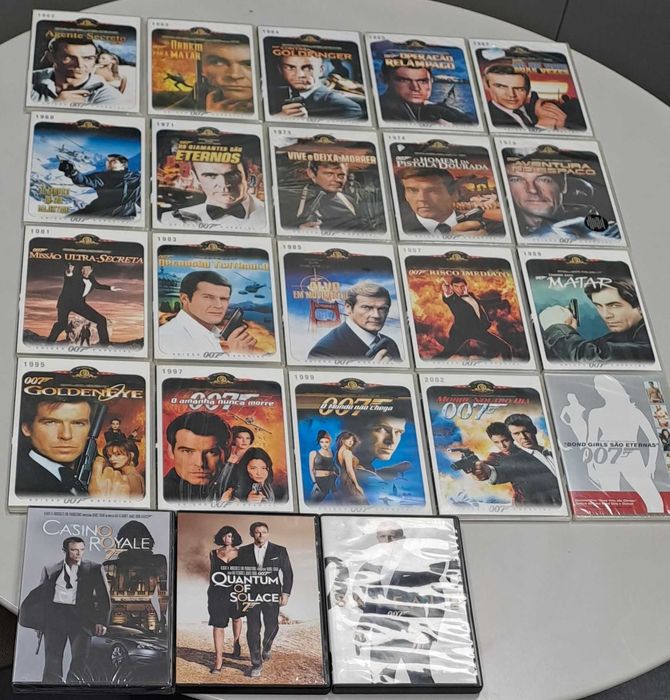 Pack com 23 Filmes do 007 (12 Novos e Selados)