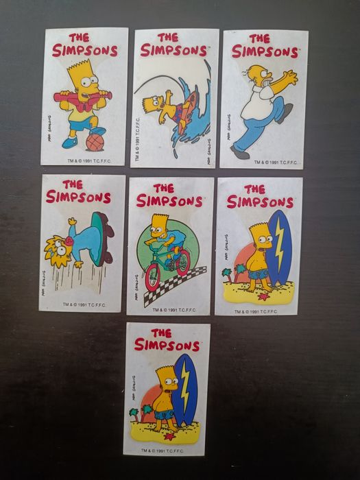 Cromos transfers chupa chups the Simpsons