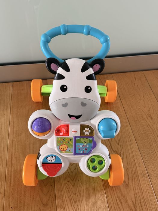 Fisher-Price Zebra- pchacz  do nauki chodzenia