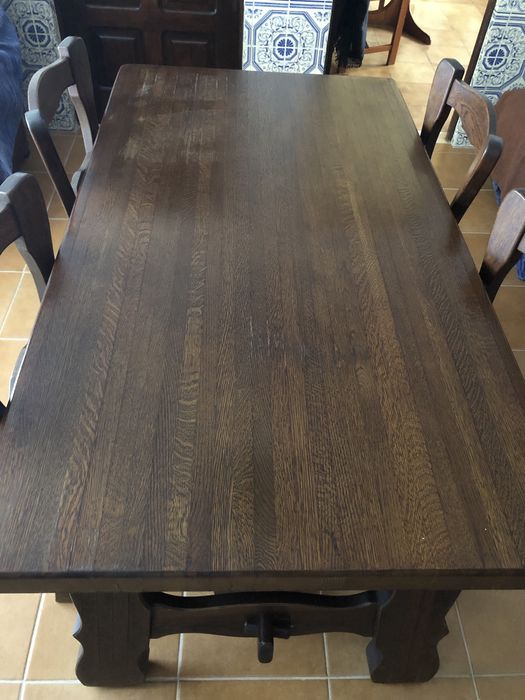 Mesa de jantar rustica