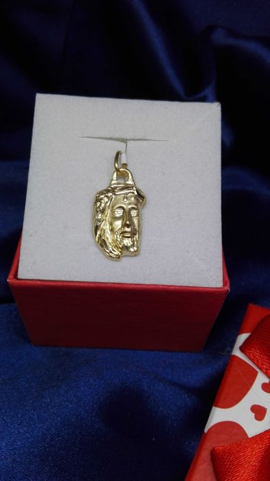 Oryginalny złoty wisiorek medalik, złoto 585