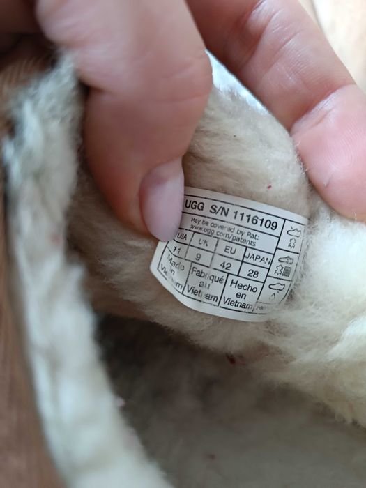 Botki Ugg 42, beżowe, skóra