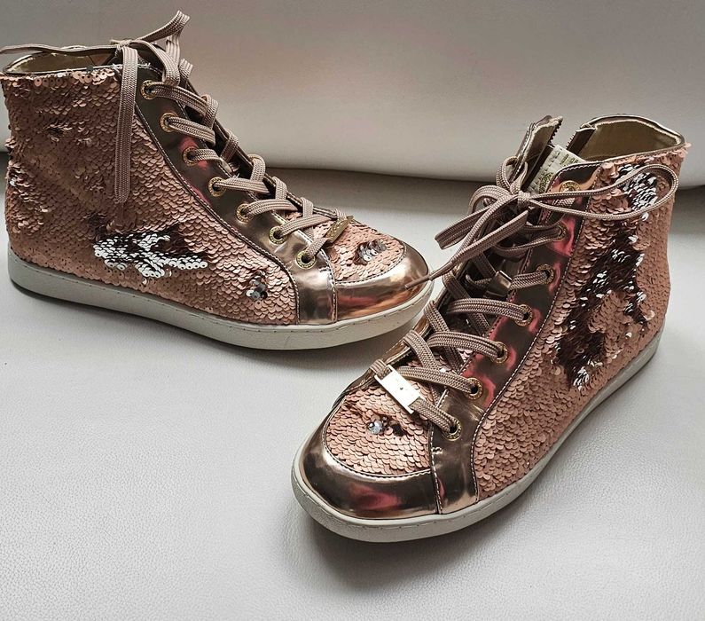 LIU JO  sneakersy włoskie cekiny roz 40-41