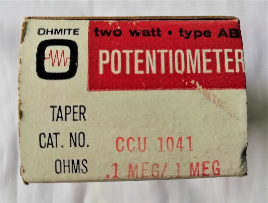 Potenciometro duplo Ohmite  .1 Meg Ohm 10K