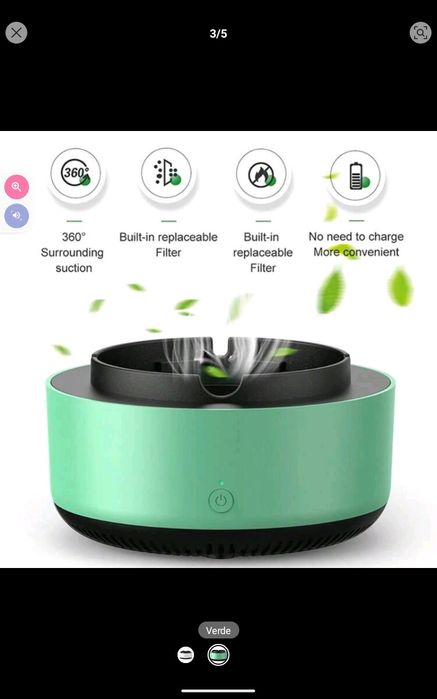 Cinzeiro purificador