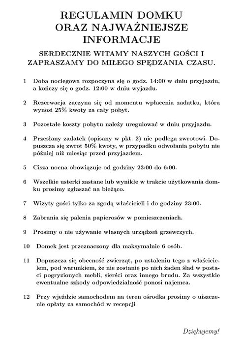 ANTONIN Domek wypoczynkowy