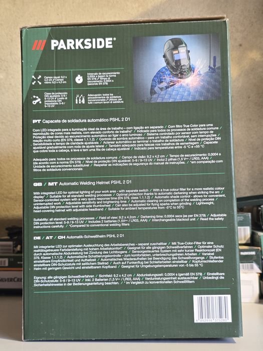 Capacete de soldadura parkside