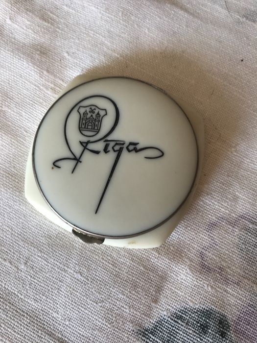 пудренница Рига ,флакон, ,кувшин,керамика «Рижский бальзам»/СССР