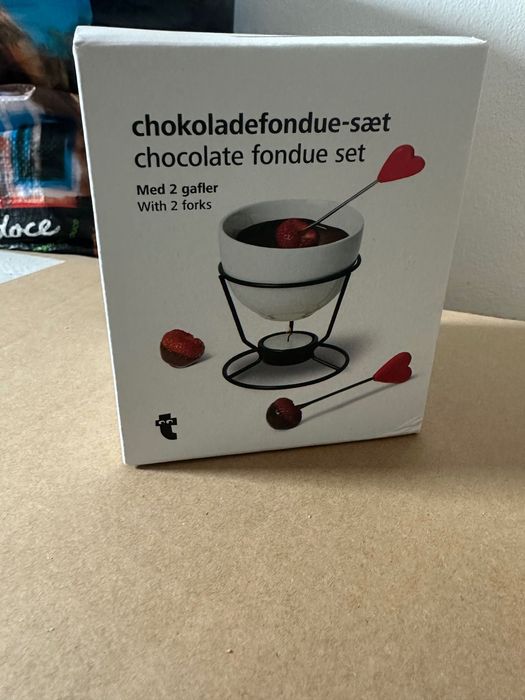 Fondue chocoalte com 2 garfos - Tiger64861514471043120