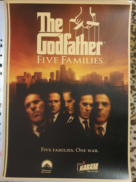 Plakat The Godfather: Five Families A3 30x42 idealny na prezent