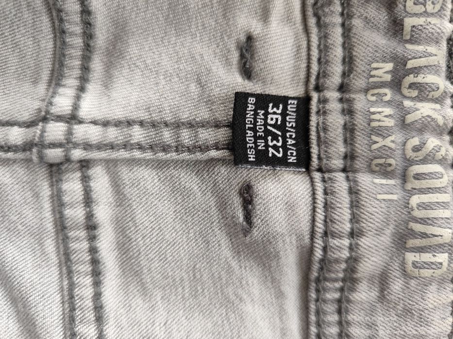 Spodnie jeans kolor szary