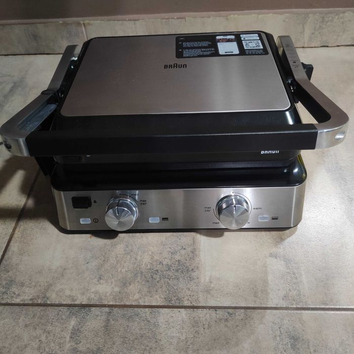 Grill kontaktowy Braun Multi Grill 2000 W, czarny, stal nierdzewna