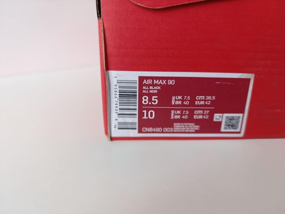 Buty Air Max 90 42 czarne nowe