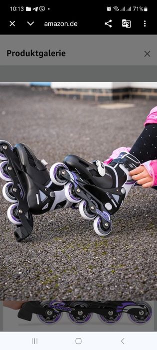 Ролики роликовые коньки регулируемые 33-37