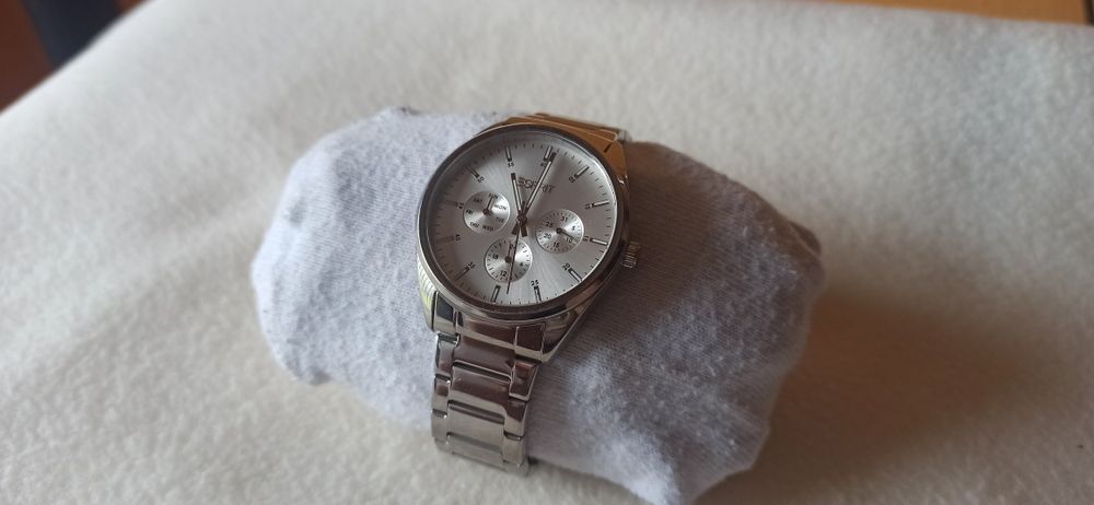 Elegancki zegarek Esprit Glandora srebrny, stan idealny