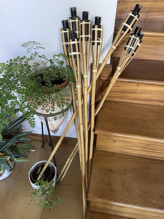 8 tochas de jardim
