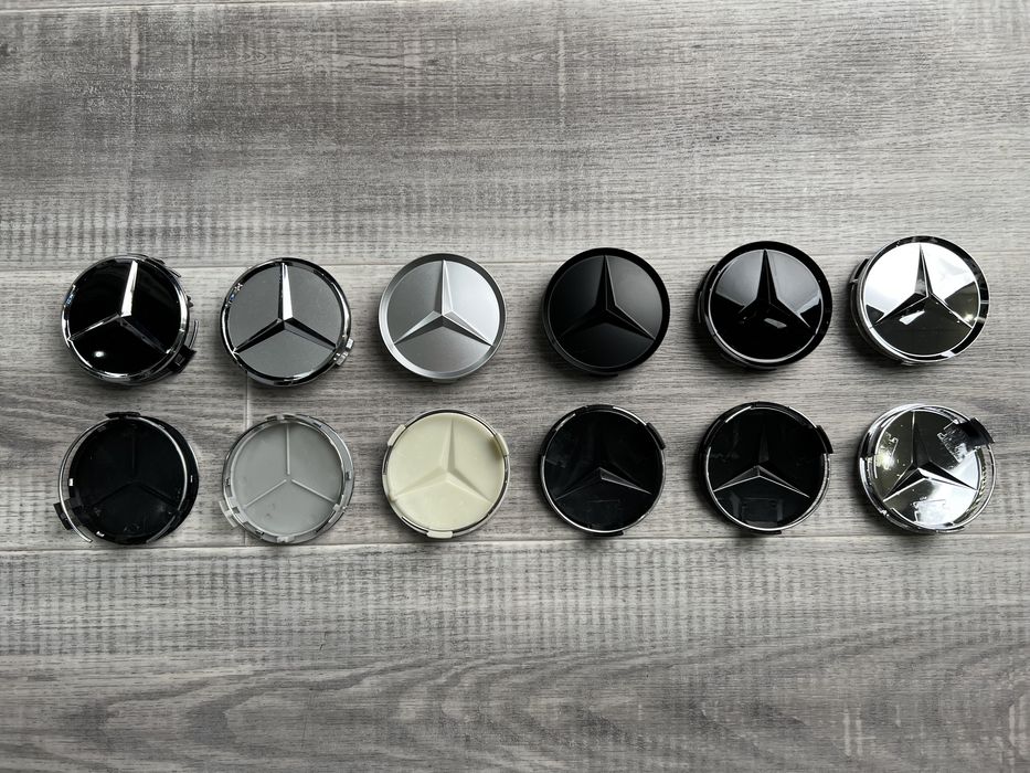 Колпачки заглушки в колеса диски Мерседес 75мм, 60мм ковпачки Mercedes