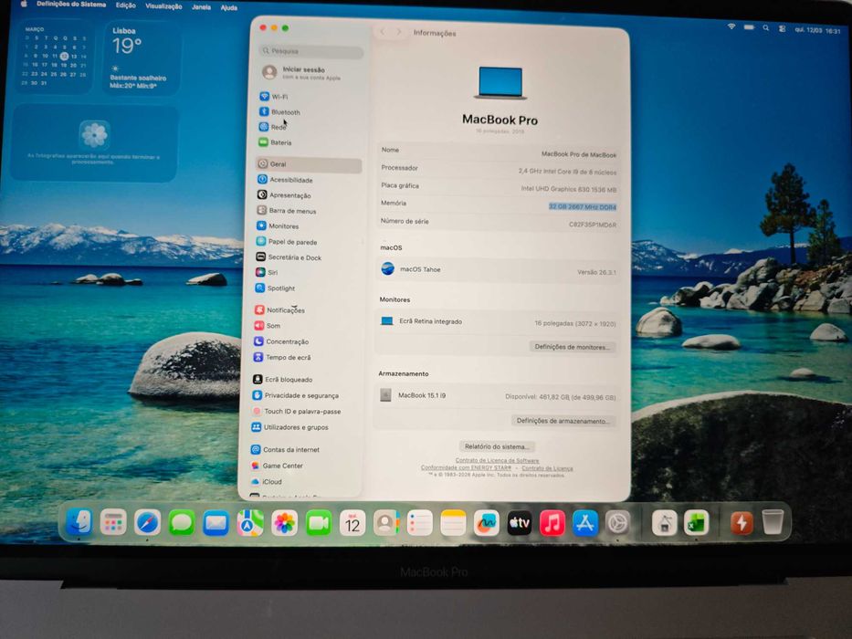 MacBook Pro 16" i9 (Jan 2021) 32GB RAM | SSD 512GB | Office 2024