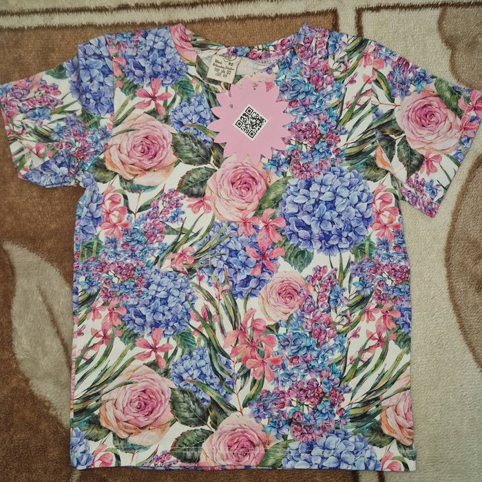 Bluzka w Hortensje dla dziewczynki