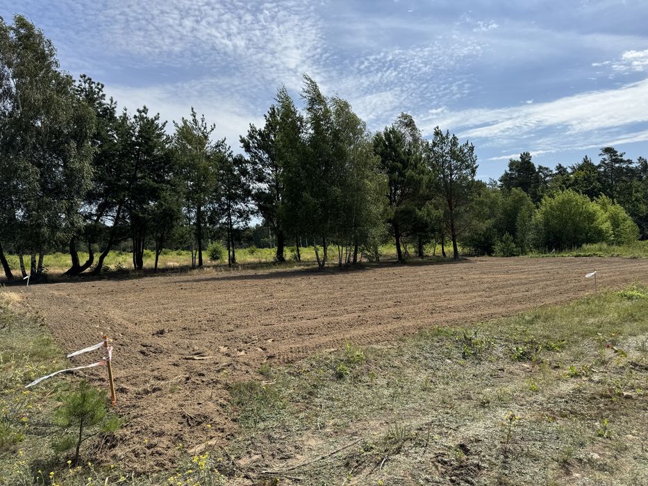 Działka z WZ 1240 m2 + Światłowód / OMIĘCINY (Joniec) / 2 km PKP /Wkra
