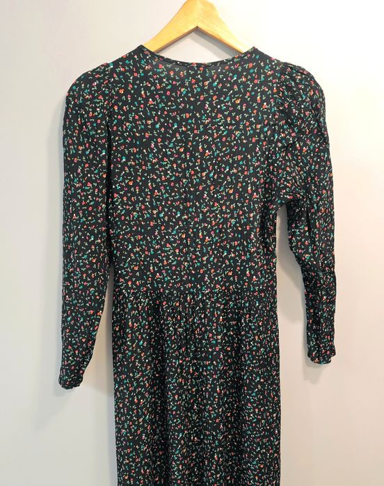 Sukienka w kwiaty vintage M