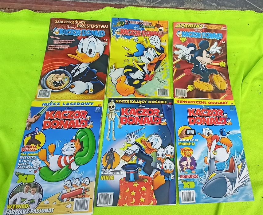 Komiksy kaczor Donald, Hugo, Asterix i Obelix Dębówka • OLX.pl